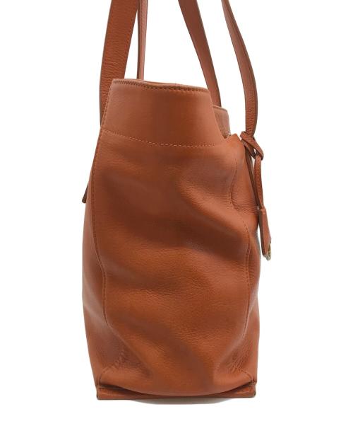 aniary（アニアリ）aniary (アニアリ) レザートートバッグ ブラウンの古着・服飾アイテム