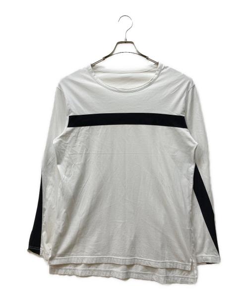 GROUND Y（グラウンドワイ）GROUND Y (グラウンドワイ) 前後テープカットソー ホワイト サイズ:3の古着・服飾アイテム