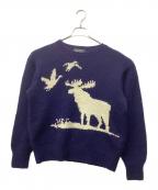 POLO COUNTRYポロカントリー）の古着「ハンドメイドニット」｜ネイビー