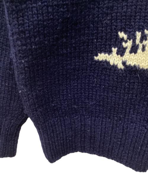 POLO COUNTRY（ポロカントリー）POLO COUNTRY (ポロカントリー) ハンドメイドニット ネイビー サイズ:Lの古着・服飾アイテム