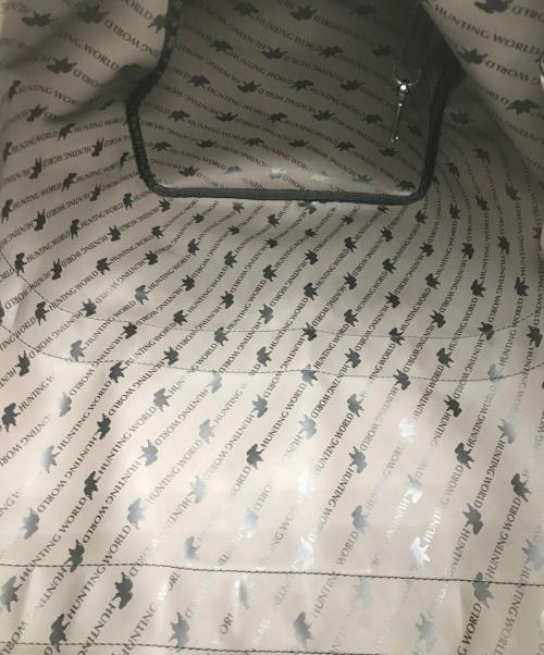 HUNTING WORLD（ハンティングワールド）HUNTING WORLD (ハンティングワールド) ナイロンボストンバッグ ブラックの古着・服飾アイテム