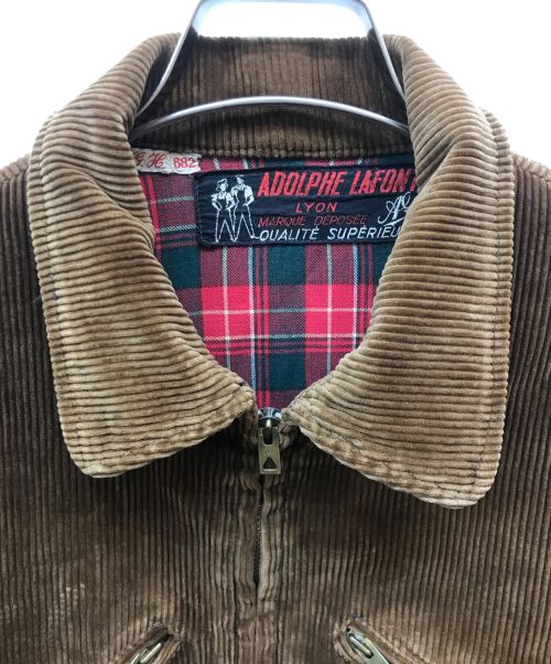 Adolphe Lafont（アドルフラフォン）Adolphe Lafont (アドルフラフォン) 太畝 コーデュロイワークジャケット ブラウン サイズ:記載なしの古着・服飾アイテム