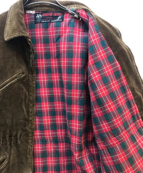 Adolphe Lafont（アドルフラフォン）Adolphe Lafont (アドルフラフォン) 太畝 コーデュロイワークジャケット ブラウン サイズ:記載なしの古着・服飾アイテム