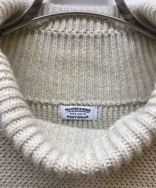 MAATEE&SONS（マーティーアンドサンズ）MAATEE&SONS (マーティーアンドサンズ) ボトルネックセーター アイボリー サイズ:１の古着・服飾アイテム
