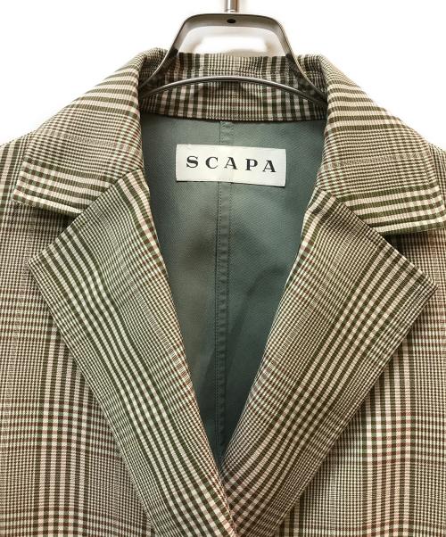 SCAPA（スキャパ）SCAPA (スキャパ) テーラードジャケット ベージュ サイズ:Mの古着・服飾アイテム