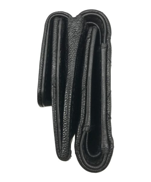 CHANEL（シャネル）CHANEL (シャネル) 3つ折り財布 ブラックの古着・服飾アイテム