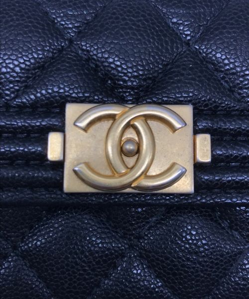CHANEL（シャネル）CHANEL (シャネル) 3つ折り財布 ブラックの古着・服飾アイテム