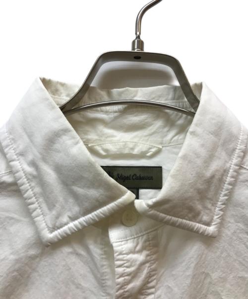 NIGEL CABOURN（ナイジェルケーボン）NIGEL CABOURN (ナイジェルケーボン) BRITISH OFFICERS SHIRT ホワイト サイズ:48の古着・服飾アイテム