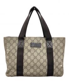 GUCCI（グッチ）の古着「GGスプリームハンドバッグ」｜ベージュ