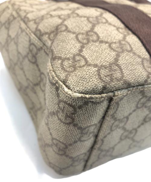 GUCCI（グッチ）GUCCI (グッチ) GGスプリームハンドバッグ ベージュの古着・服飾アイテム