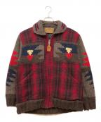CANADIAN SWEATERカナディアンセーター）の古着「カウンチジャケット」｜レッド