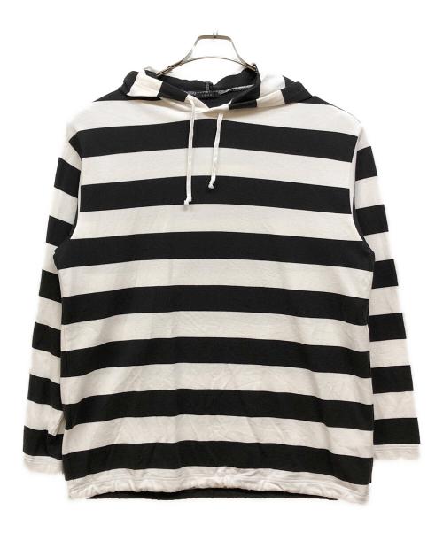 leno（リノ）LENO (リノ) BORDER HOODIE ホワイト サイズ:SIZE 2の古着・服飾アイテム