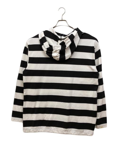 leno（リノ）LENO (リノ) BORDER HOODIE ホワイト サイズ:SIZE 2の古着・服飾アイテム