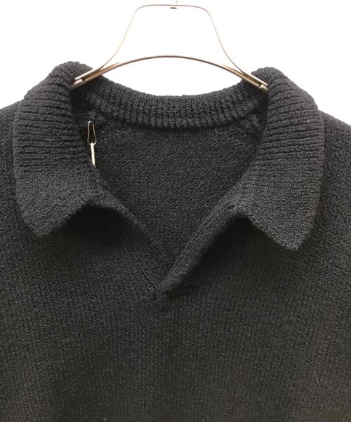 crepuscule（クレプスキュール）crepuscule (クレプスキュール) Skipper Long-Sleeve ブラック サイズ:2の古着・服飾アイテム