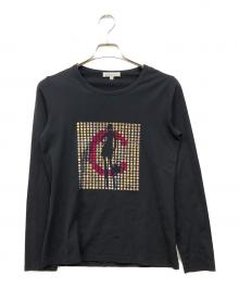 CELINE（セリーヌ）の古着「スパンコールロングスリーブカットソー」｜ブラック