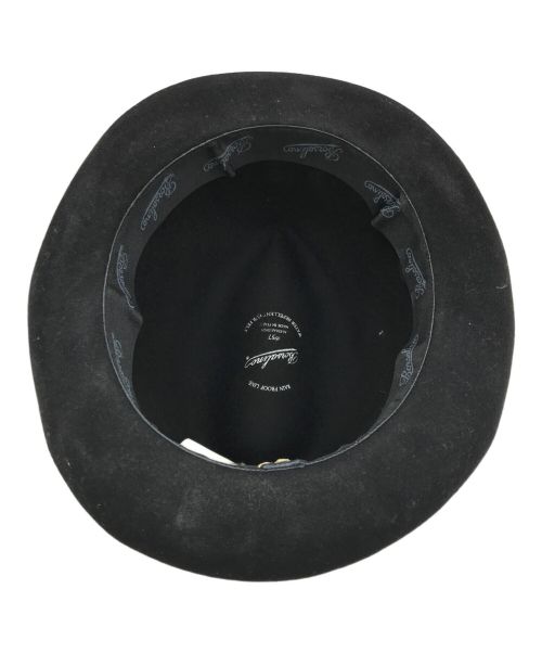 BORSALINO（ボルサリーノ）BORSALINO (ボルサリーノ) ラビットファー中折れハット ブラックの古着・服飾アイテム