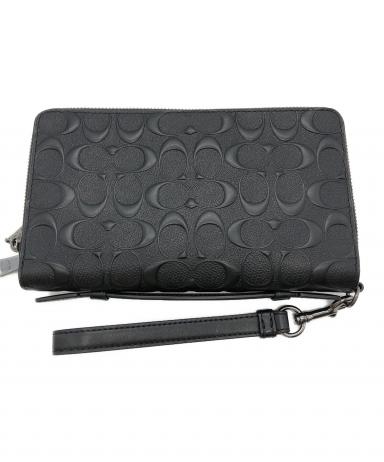 COACH ダブルジッパー トラベルオーガナイザー 中古・古着通販】COACH (コーチ) ダブル ジップ トラベル