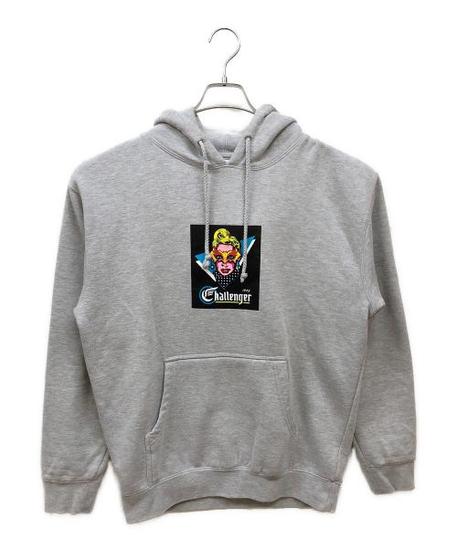 CHALLENGER（チャレンジャー）CHALLENGER (チャレンジャー) MASKED LADY HOODIE グレー サイズ:Mの古着・服飾アイテム