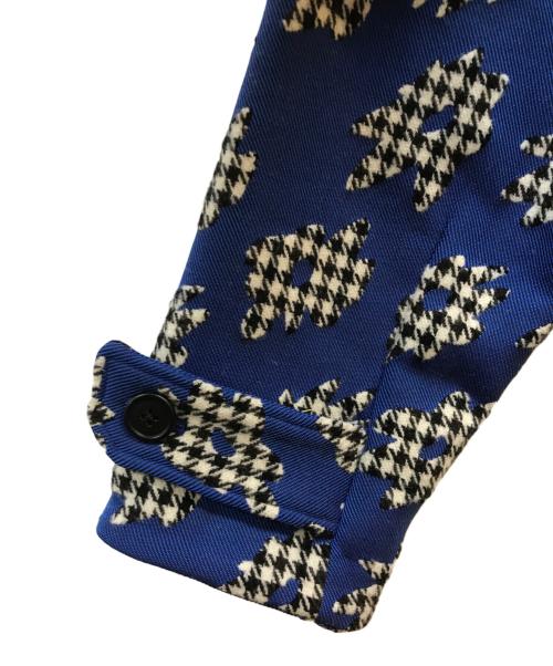 PAUL SMITH（ポールスミス）PAUL SMITH (ポールスミス) ビッグフラワーショートブルゾン ブルー サイズ:Mの古着・服飾アイテム