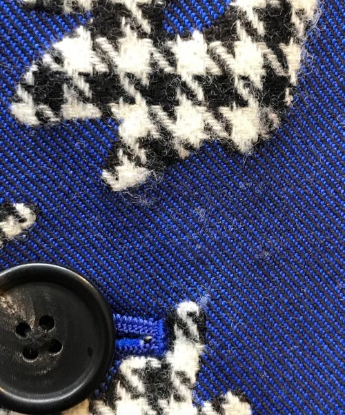 PAUL SMITH（ポールスミス）PAUL SMITH (ポールスミス) ビッグフラワーショートブルゾン ブルー サイズ:Mの古着・服飾アイテム