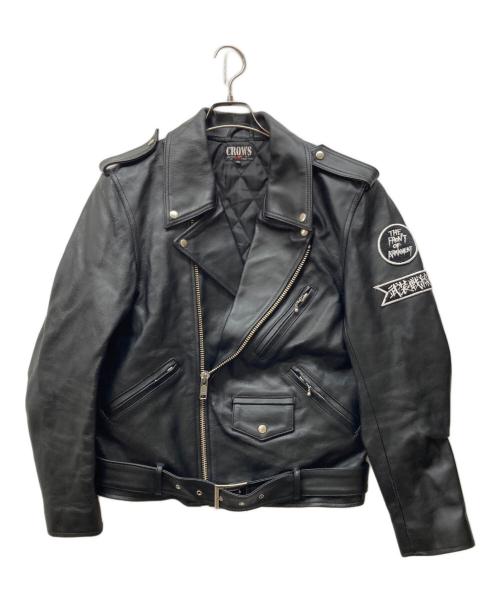 CROWS（クローズ）CROWS (クローズ) WORST (ワースト) 武装戦線 ダブルライダースジャケット ブラック サイズ:SIZE 40の古着・服飾アイテム