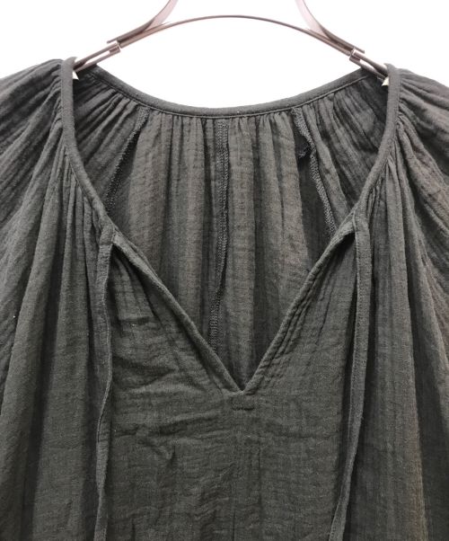 DEUXIEME CLASSE（ドゥーズィエム クラス）Deuxieme Classe (ドゥーズィエム クラス) WALANCE別注COTTON GAUZE DRESS グリーン サイズ:FREEの古着・服飾アイテム