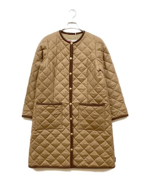 Traditional Weatherwear（トラディショナルウェザーウェア）Traditional Weatherwear (トラディショナルウェザーウェア) Demi-Luxe BEAMS (デミルクス ビームス) 別注ARKLEY ウール キルト ロングコート ベージュ サイズ:SIZE 36 未使用品の古着・服飾アイテム