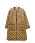 Traditional Weatherwear（トラディショナルウェザーウェア）の古着「別注ARKLEY ウール キルト ロングコート」｜ベージュ