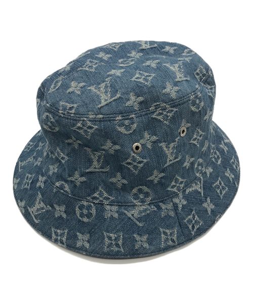 LOUIS VUITTON（ルイ ヴィトン）LOUIS VUITTON (ルイ ヴィトン) エッセンシャルバケットハット インディゴ サイズ:58㎝の古着・服飾アイテム