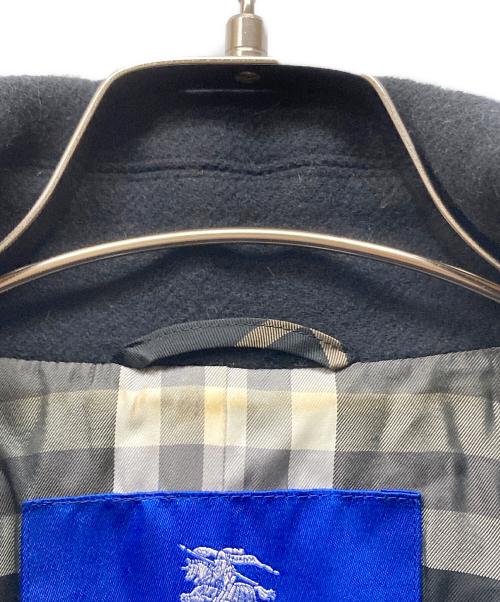 BURBERRY BLUE LABEL（バーバリーロンドンブルーレーベル）BURBERRY BLUE LABEL (バーバリーロンドンブルーレーベル) ウールアンゴラ コート ブラック サイズ:SIZE 38の古着・服飾アイテム