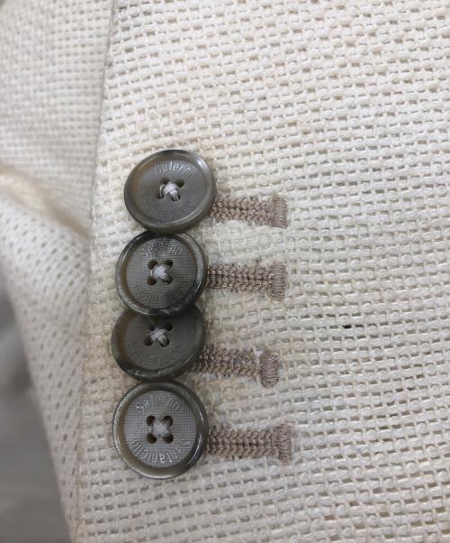 Santaniello（サンタニエッロ）Santaniello (サンタニエッロ) ダブルジャケット ホワイト サイズ:44の古着・服飾アイテム