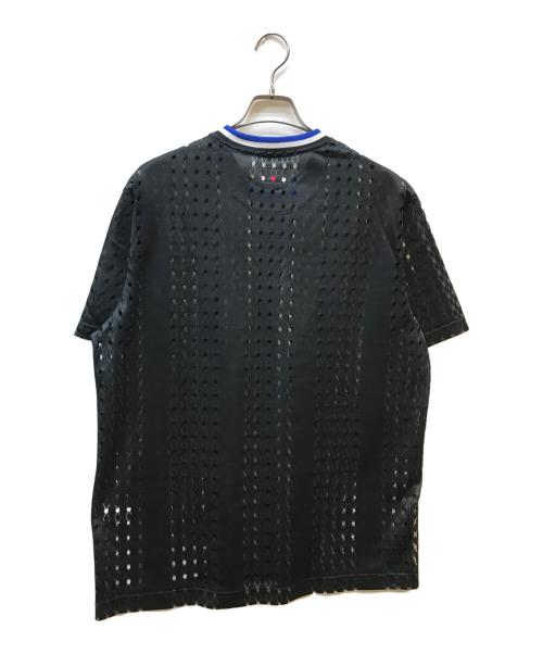 SUPREME（シュプリーム）SUPREME (シュプリーム) PERFORATED STRIPE WARM UP TOP ブラック サイズ:Mの古着・服飾アイテム
