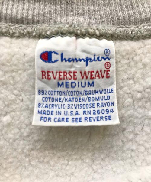 Champion（チャンピオン）Champion (チャンピオン) リバースウィーブスウェット グレー サイズ:Mの古着・服飾アイテム