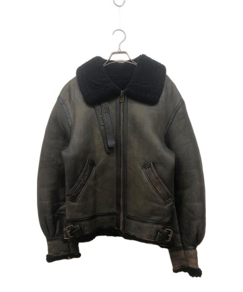 AVIREX（アヴィレックス）AVIREX (アヴィレックス) B3ムートンジャケット グレー サイズ:34の古着・服飾アイテム