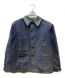 CREPIER（クレピアー）の古着「ヴィンテージモールスキンジャケット」｜ブルー