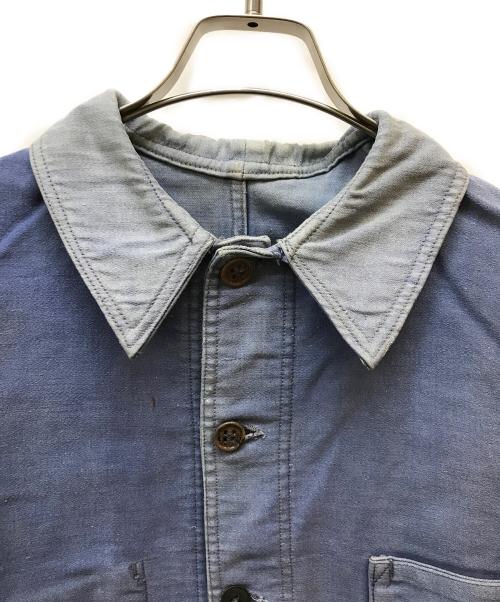 CREPIER（クレピアー）CREPIER (クレピアー) ヴィンテージモールスキンジャケット ブルー サイズ:記載なしの古着・服飾アイテム