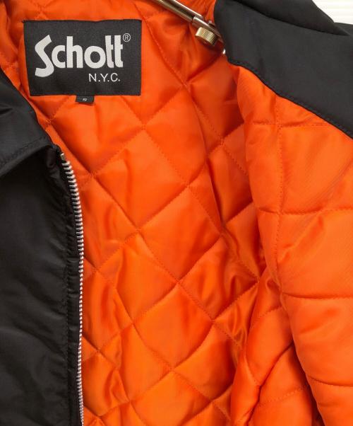Schott（ショット）Schott (ショット) ミリタリーナイロンジャケット ブラック サイズ:Ｓの古着・服飾アイテム