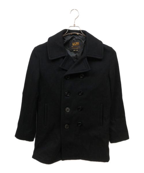 SCHOTT BROS.（ショット）SCHOTT BROS. (ショットブロス) ウールPコート ブラック サイズ:40の古着・服飾アイテム