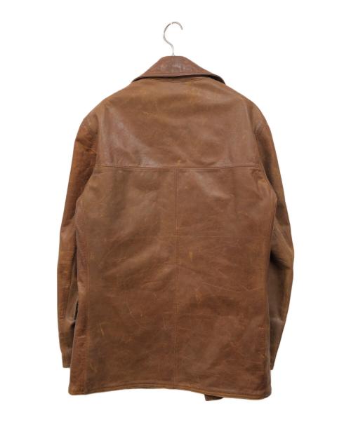 POLO JEANS CO.（ポロジーンズカンパニー）POLO JEANS CO. (ポロジーンズカンパニー) レザーカーコート ブラウン サイズ:Sの古着・服飾アイテム