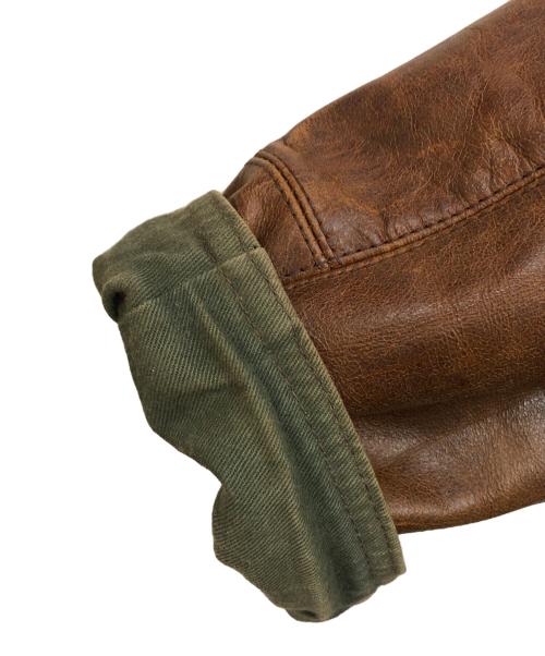 POLO JEANS CO.（ポロジーンズカンパニー）POLO JEANS CO. (ポロジーンズカンパニー) レザーカーコート ブラウン サイズ:Sの古着・服飾アイテム