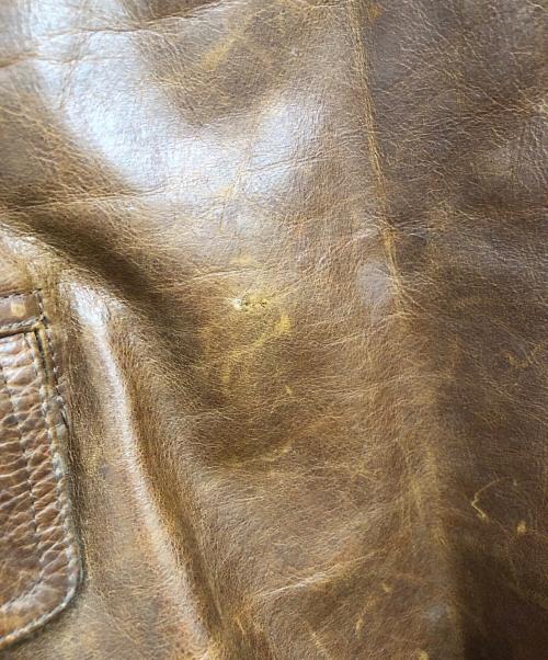 POLO JEANS CO.（ポロジーンズカンパニー）POLO JEANS CO. (ポロジーンズカンパニー) レザーカーコート ブラウン サイズ:Sの古着・服飾アイテム