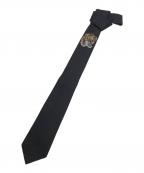 GUCCIグッチ）の古着「タイガーアンダーノットシルクタイ」｜ブラック