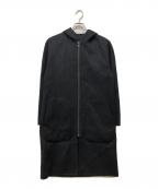 theoryセオリー）の古着「DF WL DUFFLE カシミヤ混ウールリバーコート」｜ブラック