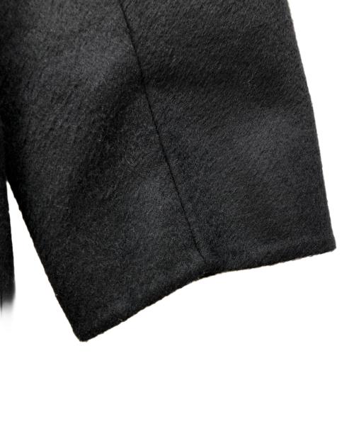 theory（セオリー）theory (セオリー) DF WL DUFFLE カシミヤ混ウールリバーコート ブラック サイズ:Sの古着・服飾アイテム