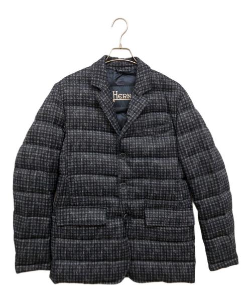 HERNO（ヘルノ）HERNO (ヘルノ) 3B TAILOERD DOWN JACKET ネイビー サイズ:48の古着・服飾アイテム