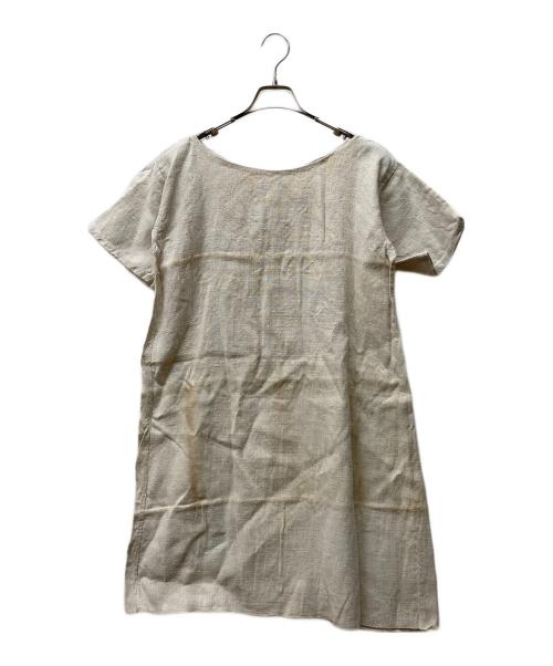 French Vintage（フレンチヴィンテージ）french VINTAGE (フレンチヴィンテージ) リネンワンピース ベージュ サイズ:記載なしの古着・服飾アイテム