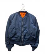 ALPHAアルファ）の古着「リバーシブルMA-1ジャケット」｜ネイビー