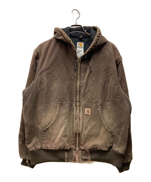 CarHartt（カーハート）CarHartt (カーハート) フランネル裏地付きサンドストーンアクティブジャケット ブラウン サイズ:Lの古着・服飾アイテム