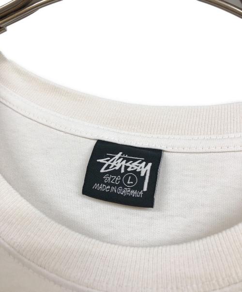 stussy（ステューシー）stussy (ステューシー) atticus pigment dyed tee ホワイト サイズ:Lの古着・服飾アイテム