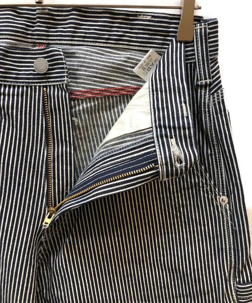 児島ジーンズ（コジマジーンズ）児島ジーンズ (コジマジーンズ) ベーシックヒッコリーペインターパンツ ブラック サイズ:32の古着・服飾アイテム